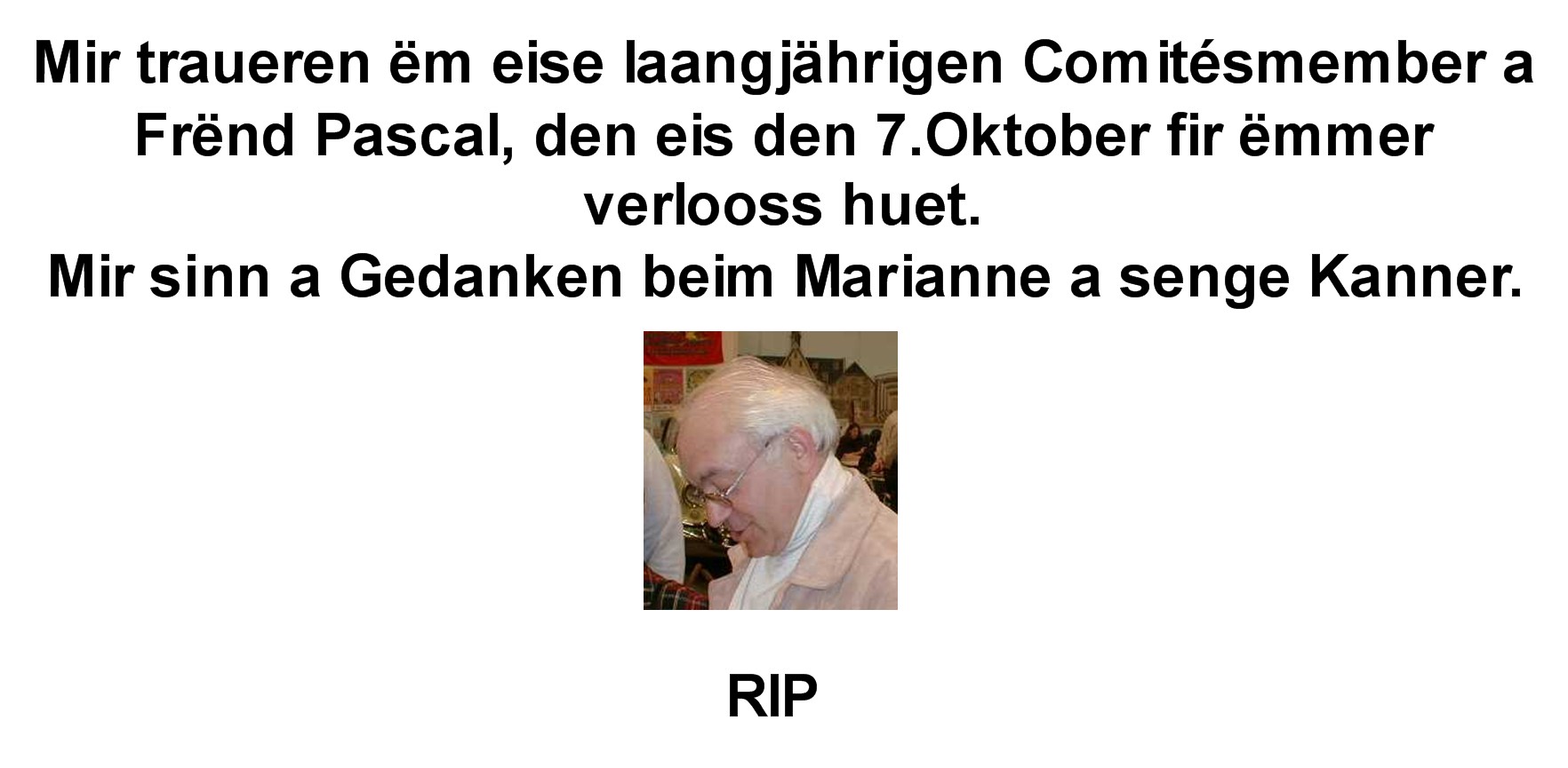 RIP Pascal
